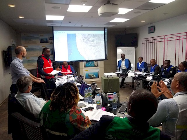 Transboundary oil spill response exercise between Angola and Namibia